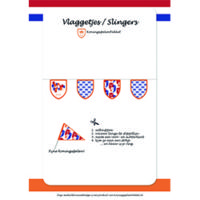 vlaggetjes en slingers (kleurplaat)